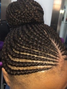 ghana cornrow ponytail