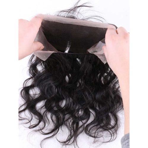 360 lace closure elastic band